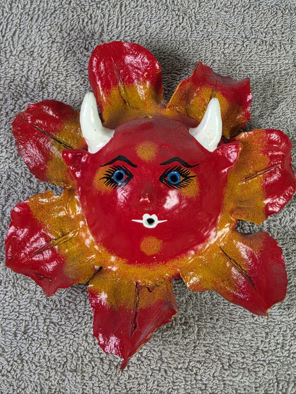 Mexican Folkart Coconut Mask